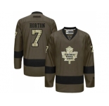 Toronto Maple Leafs #7 Tim Horton Green Salute to Service Stitched NHL Jersey