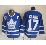 nhl jerseys toronto maple leafs #17 clark blue[75th][patch C]