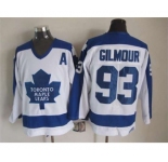 nhl jerseys toronto maple leafs #93 gilmour white[m&n][patch A]