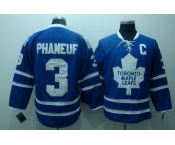 nhl toronto maple leafs #3 phaneuf apatch blue (c)