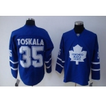 nhl toronto maple leafs #35 toskala blue