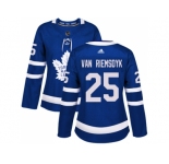 Women Adidas Toronto Maple Leafs #25 James Van Riemsdyk Blue Home Authentic Stitched NHL Jersey