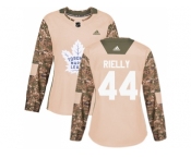 Women Adidas Toronto Maple Leafs #44 Morgan Rielly Camo Authentic 2017 Veterans Day Stitched NHL Jersey