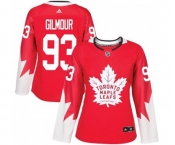 Women Adidas Toronto Maple Leafs #93 Doug Gilmour Authentic Red Alternate NHL Jersey