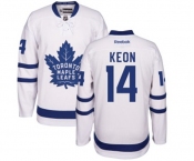 Women Reebok Toronto Maple Leafs #14 Dave Keon Authentic White Away NHL Jersey