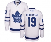 Women Reebok Toronto Maple Leafs #19 Bruce Boudreau Authentic White Away NHL Jersey