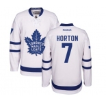 Women Reebok Toronto Maple Leafs #7 Tim Horton Authentic White Away NHL Jersey