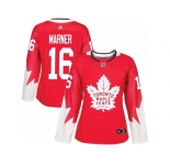 Women's Toronto Maple Leafs #16 Mitchell Marner Red Alternate Stitched NHL Jersey