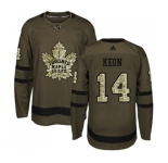 Youth Adidas Toronto Maple Leafs #14 Dave Keon Authentic Green Salute to Service NHL Jersey