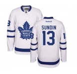 Youth Reebok Toronto Maple Leafs #13 Mats Sundin Authentic White Away NHL Jersey
