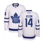 Youth Reebok Toronto Maple Leafs #14 Dave Keon Authentic White Away NHL Jersey