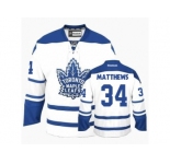 Youth Reebok Toronto Maple Leafs #34 Auston Matthews Authentic White Third NHL Jersey