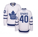 Youth Reebok Toronto Maple Leafs #40 Garret Sparks Authentic White Away NHL Jersey