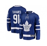 Youth Toronto Maple Leafs #91 John Tavares Branded Blue Home Breakaway Stitched NHL Jersey