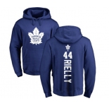 NHL Adidas Toronto Maple Leafs #44 Morgan Rielly Royal Blue Backer Pullover Hoodie