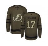 Adidas Tampa Bay Lightning #17 Alex Killorn Green Salute to Service Stitched NHL Jersey