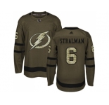 Adidas Tampa Bay Lightning #6 Anton Stralman Green Salute to Service Stitched NHL Jersey