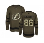 Adidas Tampa Bay Lightning #86 Nikita Kucherov Green Salute to Service Stitched NHL Jersey