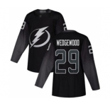 Men's Lightning #29 Scott Wedgewood Black Alternate Authentic Stitched Hockey Jersey