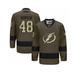 Men's Reebok Tampa Bay Lightning #48 Brett Howden Authentic Green Salute to Service NHL Jersey
