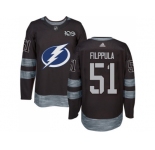 Tampa Bay Lightning #51 Valtteri Filppula Black 1917-2017 100th Anniversary Stitched NHL Jersey