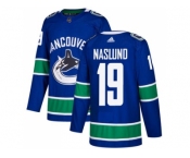 Adidas Vancouver Canucks #19 Markus Naslund Blue Home Authentic Stitched NHL Jersey