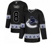 Adidas Vancouver Canucks #8 Christopher Tanev Authentic Black Team Logo Fashion NHL Jersey