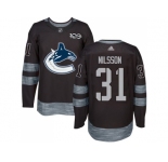 Men Adidas Vancouver Canucks #31 Anders Nilsson Black 1917-2017 100th Anniversary Stitched NHL Jersey