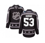 Men's Reebok Vancouver Canucks #53 Bo Horvat Authentic Black Pacific Division 2017 All-Star NHL Jersey