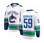 Vancouver Canucks #59 Tim Schaller Fanatics Branded White Away Breakaway NHL Jersey