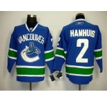 nhl jerseys vancouver canucks #2 hamhuis blue