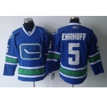 nhl jerseys vancouver canucks #5 ehrhoff blue 3rd