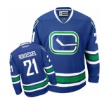 Youth Reebok Vancouver Canucks #21 Antoine Roussel Authentic Royal Blue Third NHL Jersey