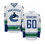 Youth Reebok Vancouver Canucks #60 Markus Granlund Authentic White Away NHL Jersey