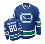 Youth Reebok Vancouver Canucks #60 Markus Granlund Premier Royal Blue Third NHL Jersey