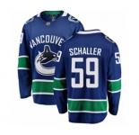 Youth Vancouver Canucks #59 Tim Schaller Fanatics Branded Blue Home Breakaway NHL Jersey