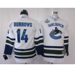 youth nhl vancouver canucks #14 burrows white(2011 stanley cup)