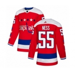 Adidas Washington Capitals #55 Aaron Ness Premier Red Alternate NHL Jersey