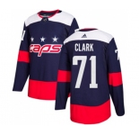 Adidas Washington Capitals #71 Kody Clark Authentic Navy Blue 2018 Stadium Series NHL Jersey