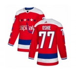 Adidas Washington Capitals #77 T.J. Oshie Authentic Red Alternate NHL Jersey