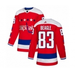 Adidas Washington Capitals #83 Jay Beagle Authentic Red Alternate NHL Jersey