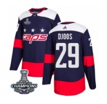 Men Adidas Washington Capitals #29 Christian Djoos Authentic Navy Blue 2018 Stadium Series 2018 Stanley Cup Final Champions NHL Jersey