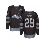 Men Adidas Washington Capitals #29 Christian Djoos Black 1917-2017 100th Anniversary Stitched NHL Jersey