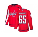 Men Adidas Washington Capitals #65 Andre Burakovsky Red Home Authentic Stitched NHL Jersey