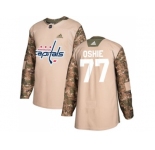 Men Adidas Washington Capitals #77 T.J. Oshie Camo Authentic 2017 Veterans Day Stitched Youth NHL Jersey