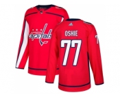 Men Adidas Washington Capitals #77 T.J Oshie Red Home Authentic Stitched NHL Jersey