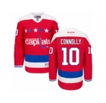 Men's Reebok Washington Capitals #10 Brett Connolly Authentic Red Third NHL Jersey