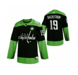 Men's Washington Capitals #19 Nicklas Backstrom Green Hockey Fight nCoV Limited Hockey Jersey