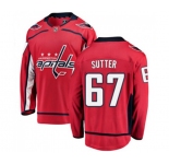 Washington Capitals #67 Riley Sutter Fanatics Branded Red Home Breakaway NHL Jersey