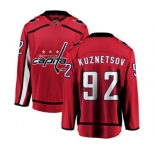 Washington Capitals #92 Evgeny Kuznetsov Fanatics Branded Red Home Breakaway NHL Jersey